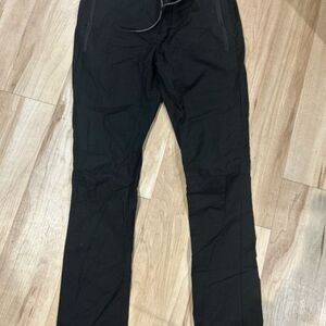 ROARK Mens Pants Size 28 Black Pant Slim Straight Leg Travel Drawstring